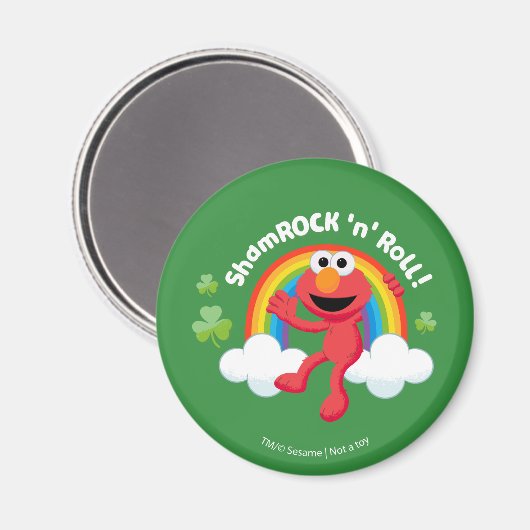 Elmo | Kleeblatt 'n' Roll Rainbow Magnet (Vorderseite/Rückseite)