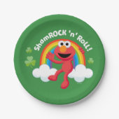 Elmo | Kleeblatt 'n' Roll Rainbow Pappteller (Vorderseite)