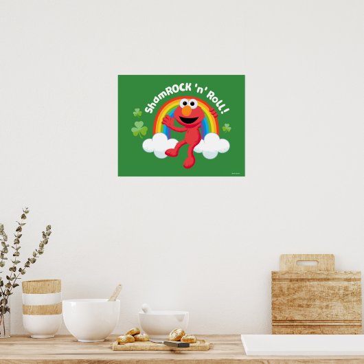 Elmo | Kleeblatt 'n' Roll Rainbow Poster (Küche)