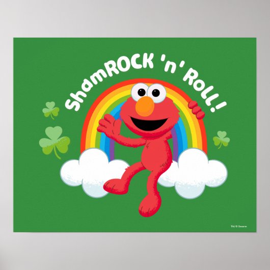 Elmo | Kleeblatt 'n' Roll Rainbow Poster (Vorne)