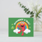 Elmo | Kleeblatt 'n' Roll Rainbow Postkarte (Stehend Vorderseite)