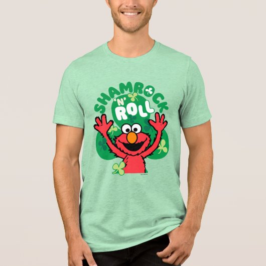 Elmo | Kleeblatt 'N' Roll Tri-Blend Shirt (Vorderseite)