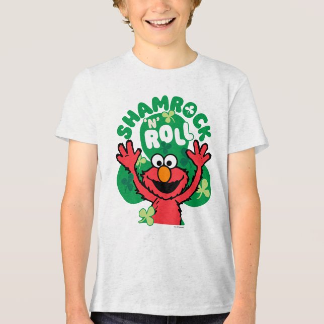 Elmo | Kleeblatt 'N' Roll Tri-Blend Shirt (Vorderseite)