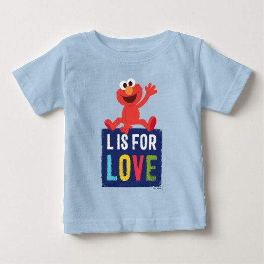 Elmo | L ist für Liebe Baby T-shirt (Vorderseite)