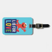 Elmo | L ist für Liebe Gepäckanhänger (Vorderseite horizontal)