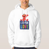 Elmo | L ist für Liebe Hoodie (Vorderseite)