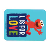 Elmo | L ist für Liebe Magnet (Horizontal)