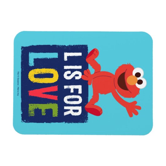 Elmo | L ist für Liebe Magnet (Horizontal)