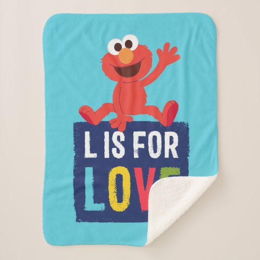 Elmo | L ist für Liebe Sherpadecke (Vorderseite)