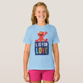 Elmo | L ist für Liebe T-Shirt (Vorne ganz)