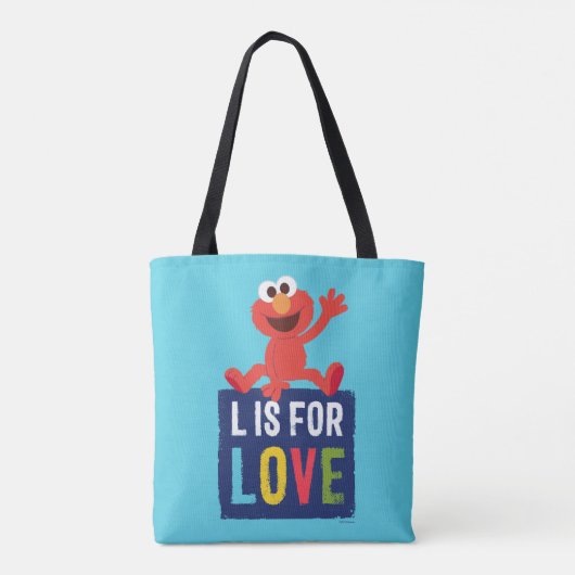 Elmo | L ist für Liebe Tasche (Rückseite)