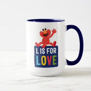 Elmo L ist für Liebe Tasse