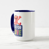 Elmo | L ist für Liebe Tasse (Vorderseite Links)