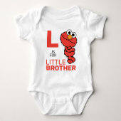 Elmo | L ist für Little Brother Baby Strampler (Vorderseite)