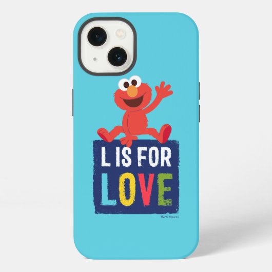 Elmo | L steht für Liebe iPhone Hülle (Rückseite)