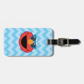 Elmo Lächeln Gesicht mit Sonnenbrille Gepäckanhänger (Vorderseite horizontal)