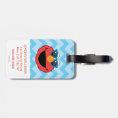 Elmo Lächeln Gesicht mit Sonnenbrille Gepäckanhänger (Rückseite horizontal)