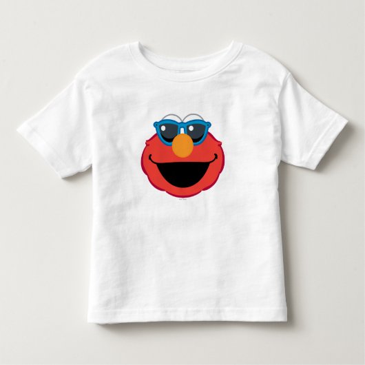 Elmo Lächeln Gesicht mit Sonnenbrille Kleinkind T-shirt (Vorderseite)