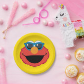 Elmo Lächeln Gesicht mit Sonnenbrille Pappteller (Party)