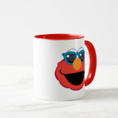 Elmo Lächeln Gesicht mit Sonnenbrille Tasse (VorderseiteRechts)