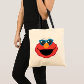 Elmo Lächeln Gesicht mit Sonnenbrille Tragetasche (Vorderseite (Produkt))