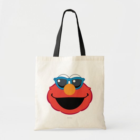 Elmo Lächeln Gesicht mit Sonnenbrille Tragetasche (Vorne)