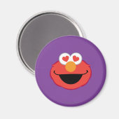 Elmo Lächelndes Gesicht mit herzförmigen Augen Magnet (Vorderseite/Rückseite)