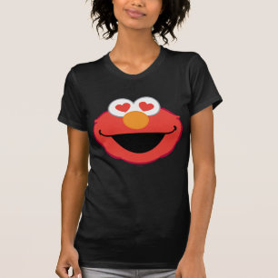 Elmo Lächelndes Gesicht mit herzförmigen Augen T-Shirt
