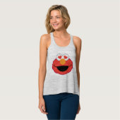 Elmo Lächelndes Gesicht mit herzförmigen Augen Tank Top (Vorderseite Vollansicht)