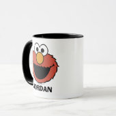 Elmo lächelndes Gesicht Tasse (Vorderseite Links)