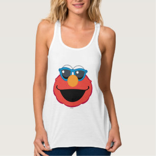Elmo  Lachendes Gesicht mit Sonnenbrille Tank Top