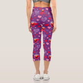 Elmo Lieben You Valentine's Day Pattern Capri Leggings (Rückseite)