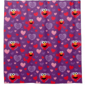 Elmo Lieben You Valentine's Day Pattern Duschvorhang (Vorderseite)