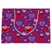 Elmo Lieben You Valentine's Day Pattern Große Geschenktüte (Vorderseite)