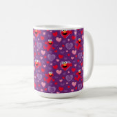 Elmo Lieben You Valentine's Day Pattern Kaffeetasse (VorderseiteRechts)