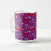 Elmo Lieben You Valentine's Day Pattern Kaffeetasse (Vorderseite Links)