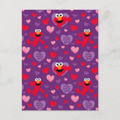 Elmo Lieben You Valentine's Day Pattern Postkarte (Vorderseite)