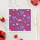 Elmo Lieben You Valentine's Day Pattern Serviette (Beispiel)