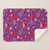 Elmo Lieben You Valentine's Day Pattern Sherpadecke (Vorderseite (Horizontal))