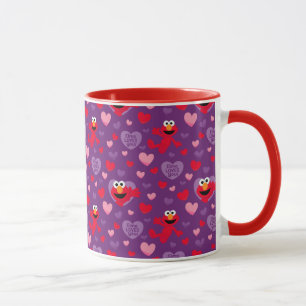 Elmo Lieben You Valentine's Day Pattern Tasse