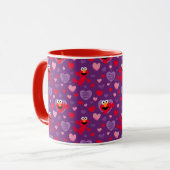 Elmo Lieben You Valentine's Day Pattern Tasse (Vorderseite Links)