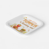 Elmo Little Pumpkin von Sesamstraße zum ersten Geb Pappteller (Gewinkelt)