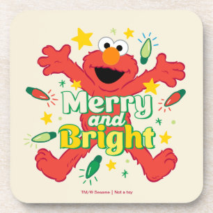 Elmo Merry und Bright Getränkeuntersetzer