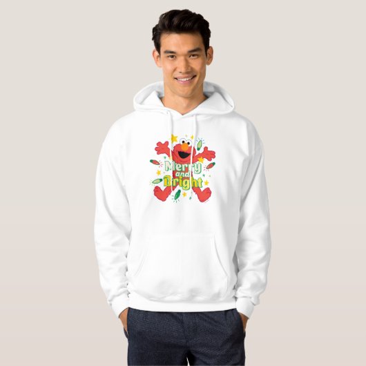 Elmo | Merry und Bright Hoodie (Vorne ganz)
