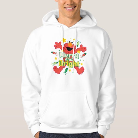 Elmo | Merry und Bright Hoodie (Vorderseite)