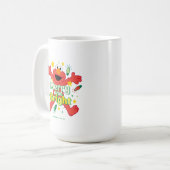Elmo | Merry und Bright Kaffeetasse (Vorderseite Links)