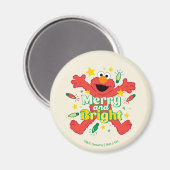 Elmo | Merry und Bright Magnet (Vorderseite/Rückseite)
