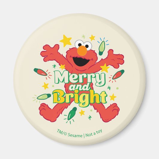 Elmo | Merry und Bright Magnet (Vorne)
