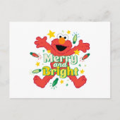 Elmo | Merry und Bright Postkarte (Vorderseite)