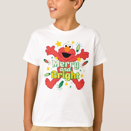 Elmo | Merry und Bright T-Shirt (Vorderseite)